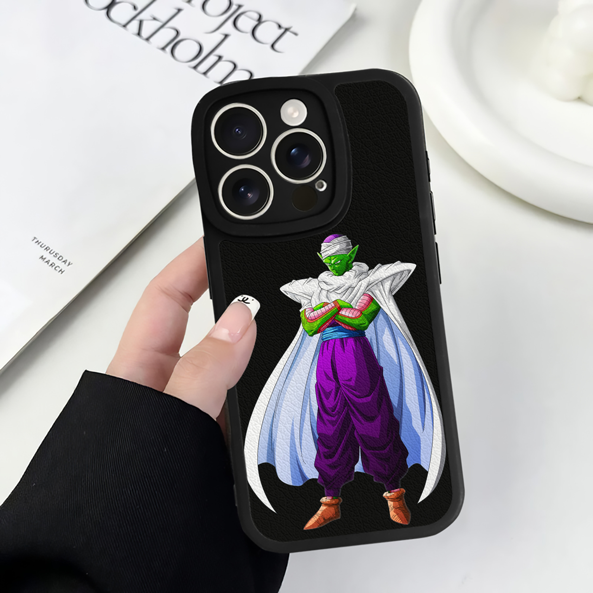 （画像用） ドラゴンボール ピッコロ DRAGON BALL Piccolo 【iPhone 16シリーズ対応】シリコンスマホケース（レザー調） 材質：シリコン